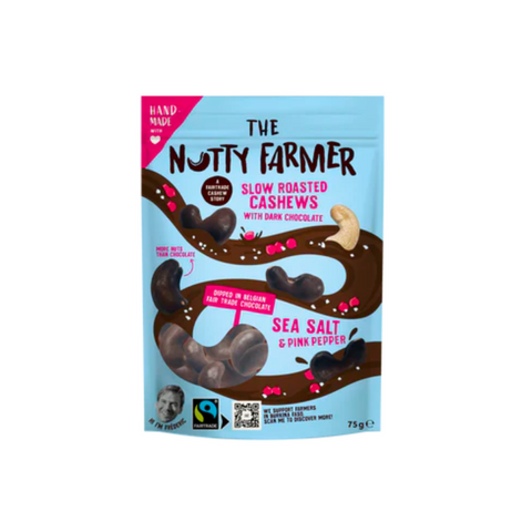 Dark chocolate, pink pepper and sea salt nuts | The Nutty Farmer